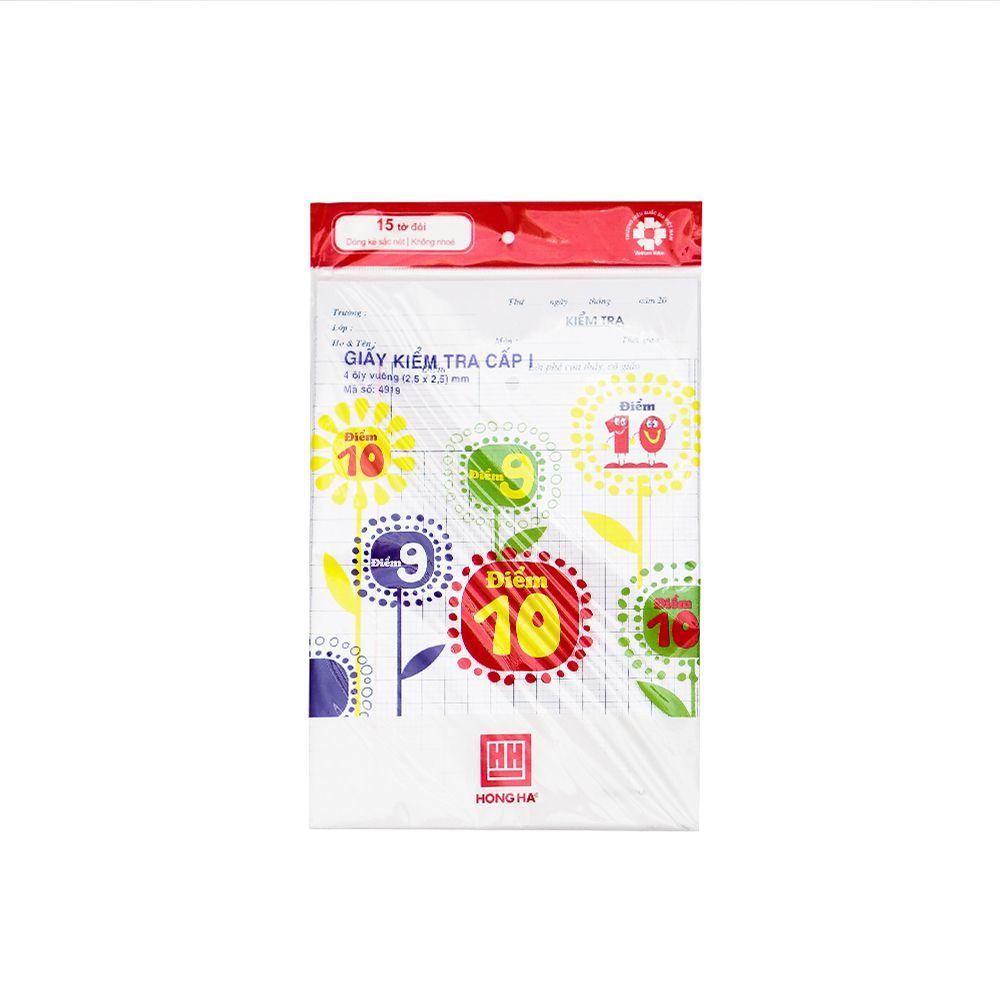 Giấy kiểm tra 4 ô ly Hồng Hà