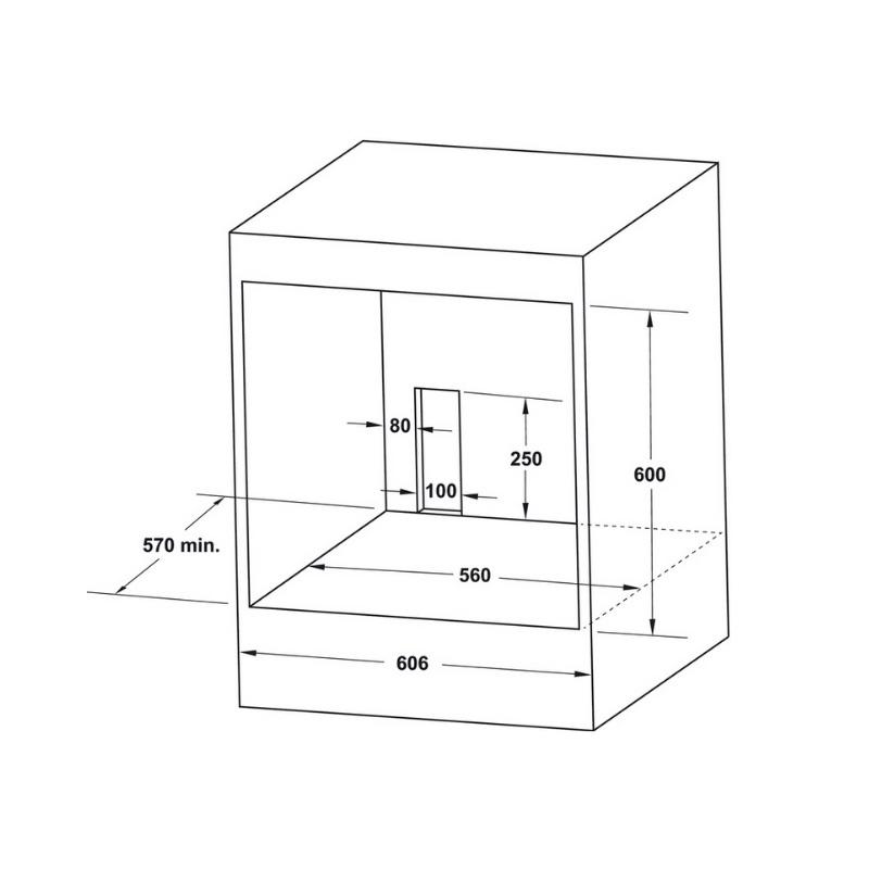 Lò Nướng Âm Tủ Hafele HO-4KT70A 538.61.442 - 70L - Hàng Chính Hãng