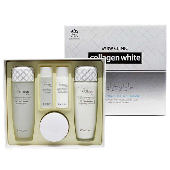 Bộ sản phẩm dưỡng trắng da 3W Clinic Collagen Skin Care Set