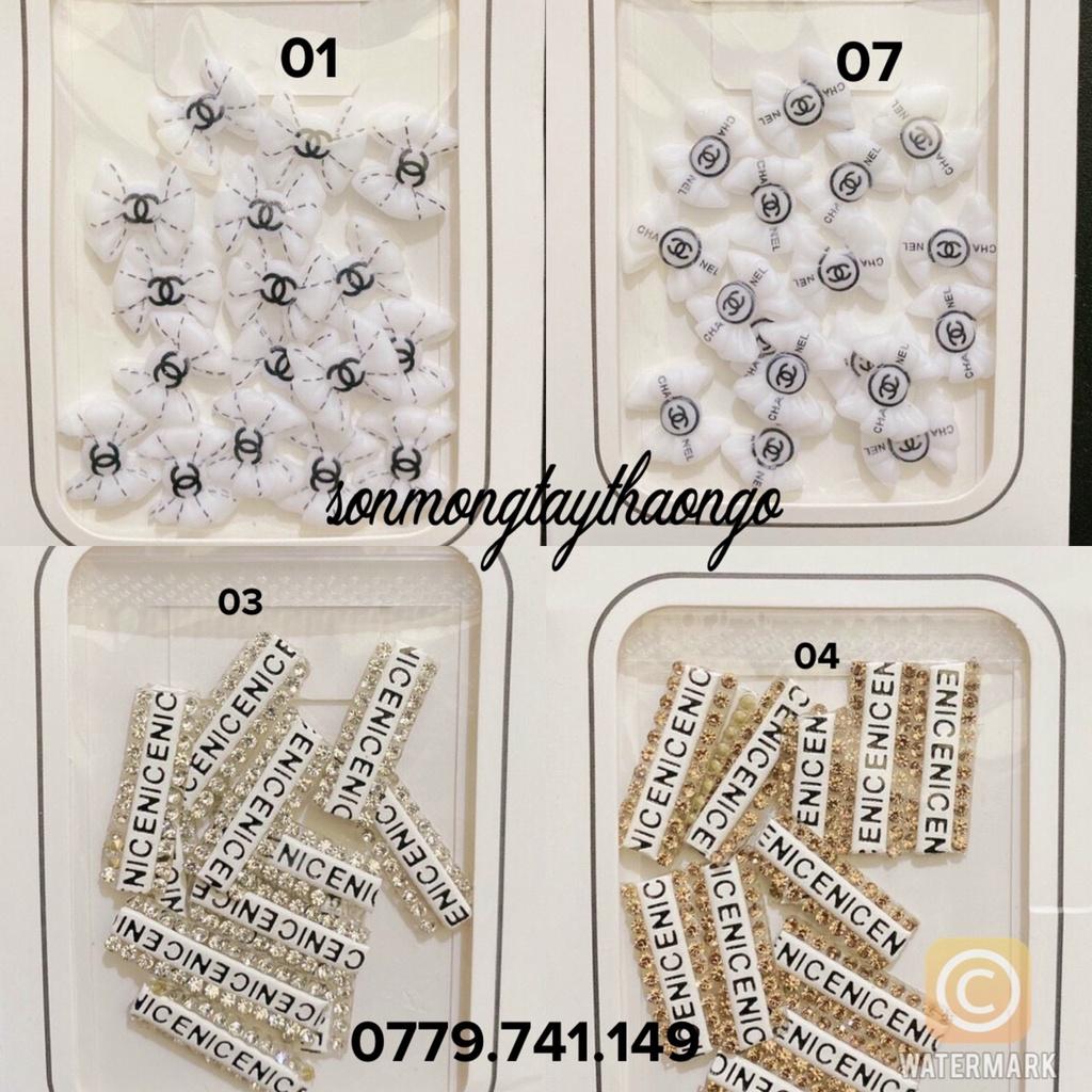 Charm nail, charm hoa, phụ kiện hoa nơ đính móng dành cho nail 25k/1bich