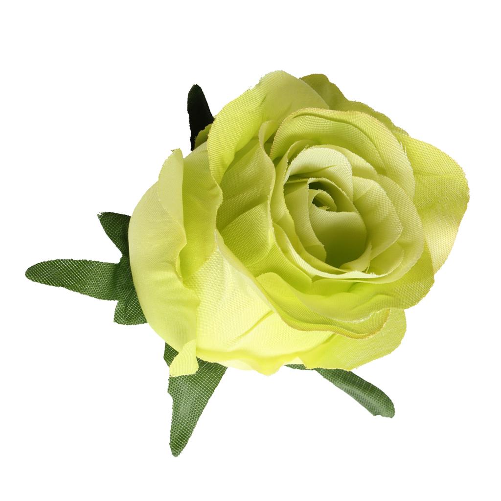 10pcs Artificial Silk Rose Flower Head DIY Bouquet Wedding Decor Purple