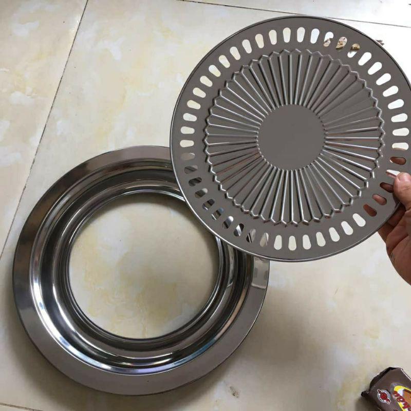 Vỉ nướng rán inox dùng bếp ga hồng ngoại