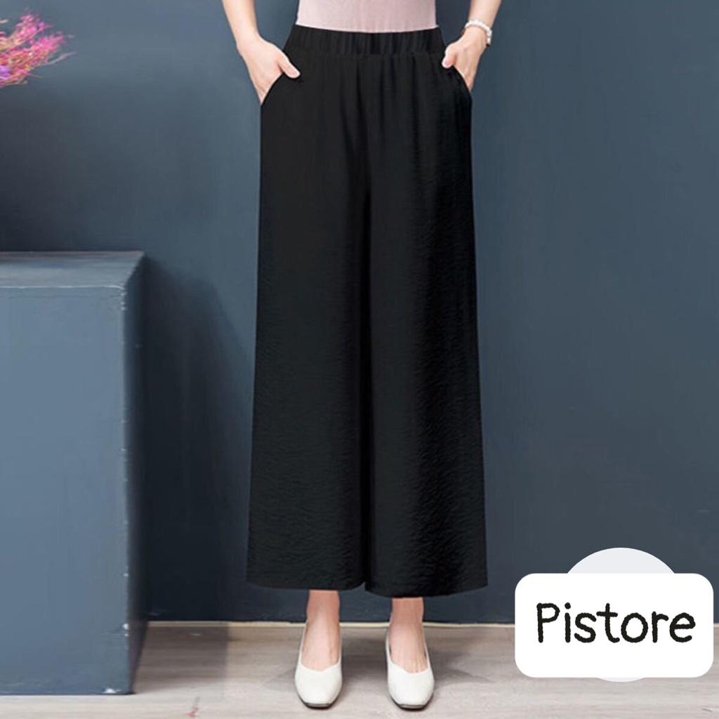 ️Có Big Size️ Quần Đũi Ống Suông Lưng thun, Quần đũi Nhật,Ống Rộng Dài - Quần culottes Nữ