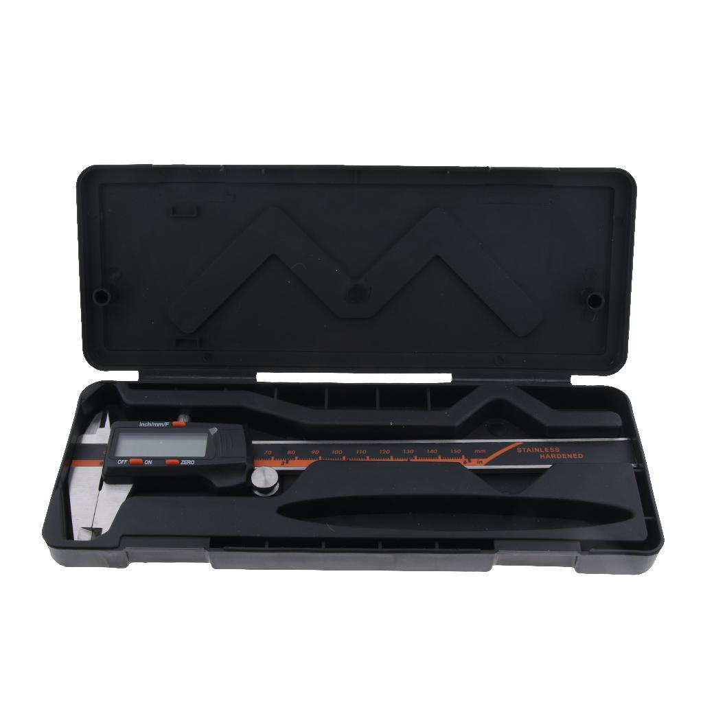 Stainless Steel Digital Caliper Electronic Vernier Gauge Ruler Meter - 150mm - 4-Way Measuring