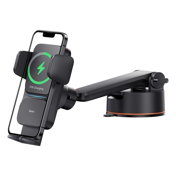 Bộ Đế Giữ Điện Thoại Tích Hợp Sạc Không Dây Baseus Wisdom Auto Alignment Car Mount Wireless Charger（QI 15W)  (Hàng chính hãng)