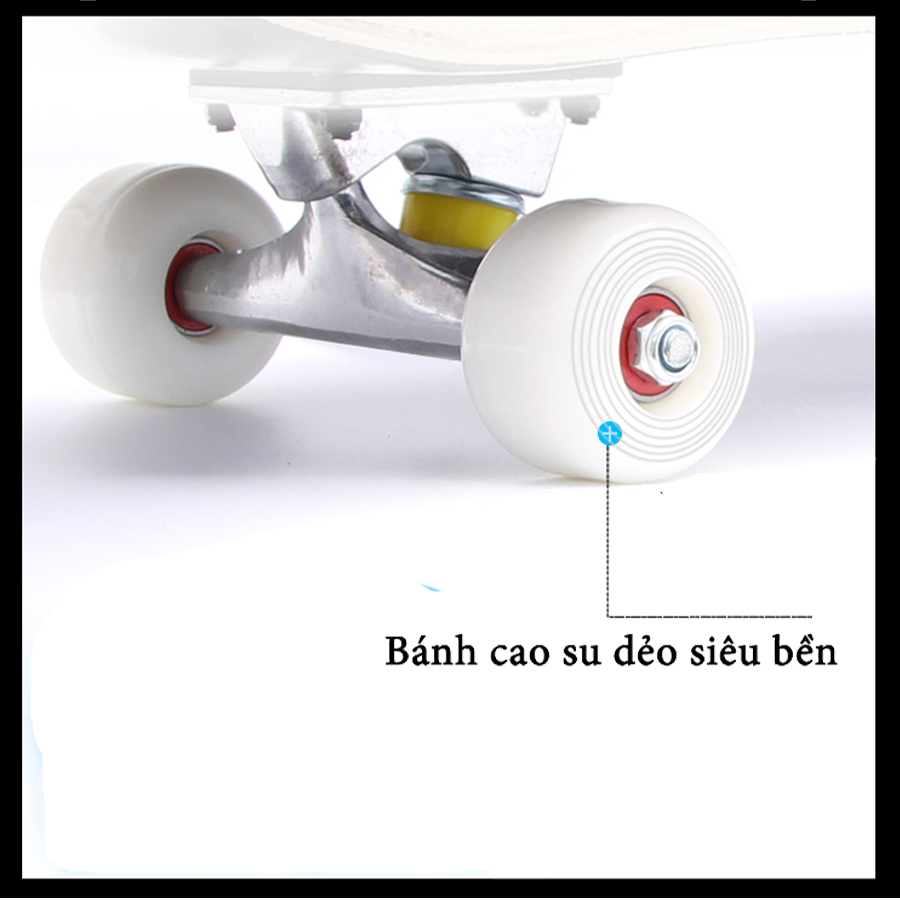 Ván Trượt Thi Đấu Cỡ Lớn Mặt Nhám Bánh Cao Su