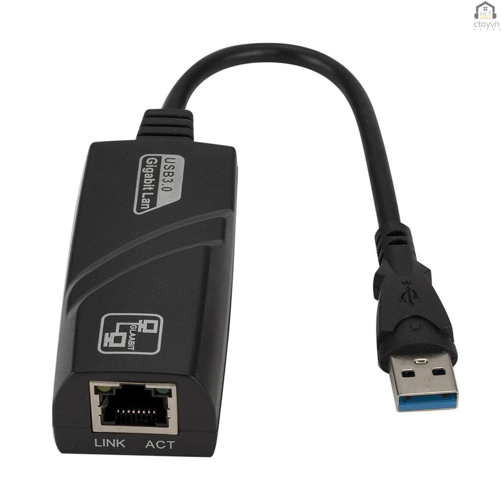 Cáp chuyển đổi USB 3.0 sang Gigabit Ethernet RJ45 LAN 10/100/1000Mbps cho máy tính
