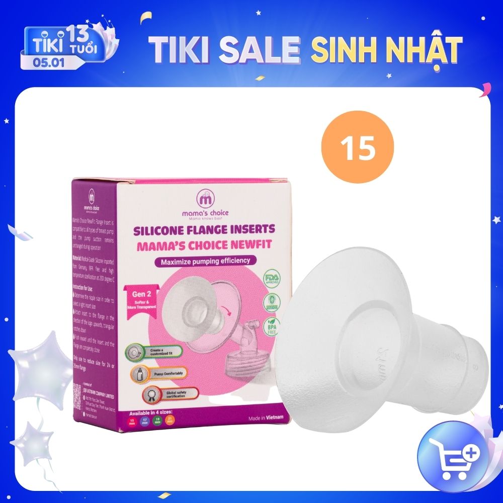 Trợ Phễu Maymom Size 13-15-17-19-21mm, Đệm Giảm Hạ Size Phễu Hút Sữa, Cup Vắt Sữa, Chất Liệu Silicone Êm Ái và An Toàn