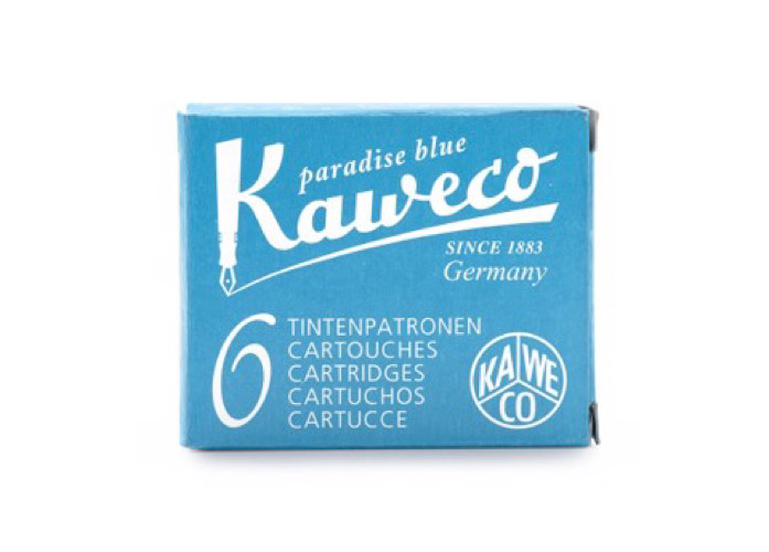 Kaweco vỉ mực 6 ống màu Paradise Blue