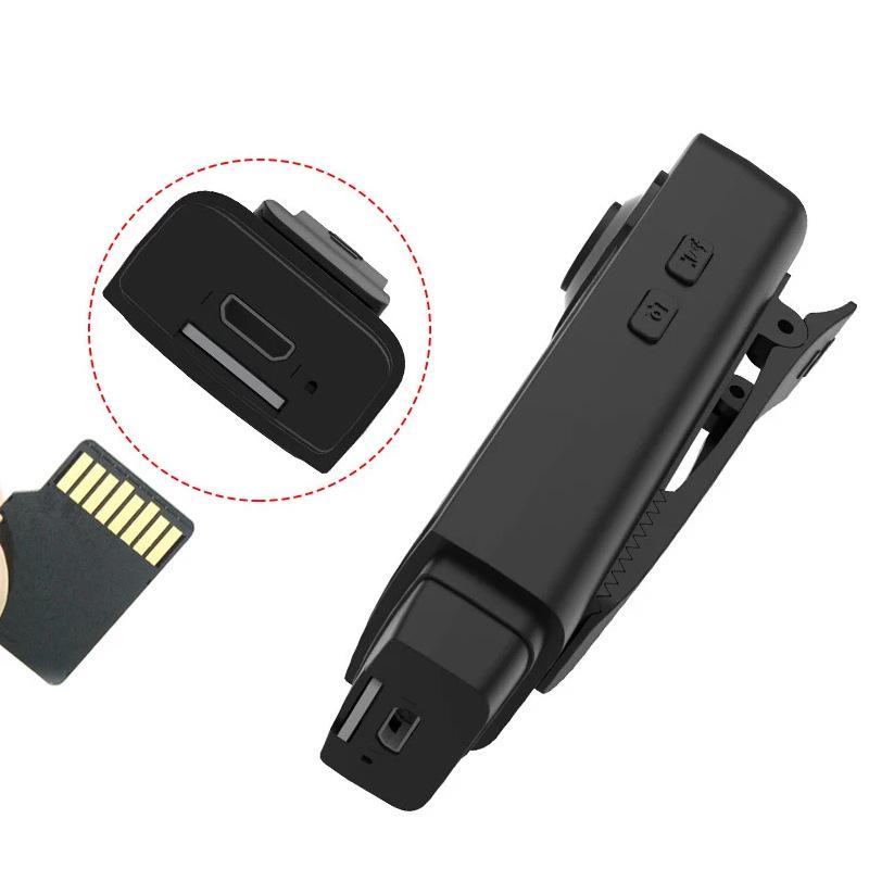 Máy ảnh thể thao ngoài trời trở lại clip 1080p HD Night Vision ghi âm âm thanh phát hiện chuyển động Máy ảnh cổ áo thể thao ngoài trời