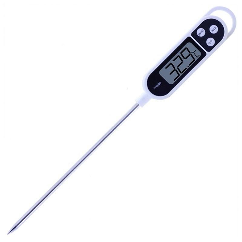 FREE PIN Que Nhiệt Kế Điện Tử Đo Nhiệt Độ Nấu Ăn Pha Sữa Thức Ăn, Thức Uống, Thịt, Cá TP300
