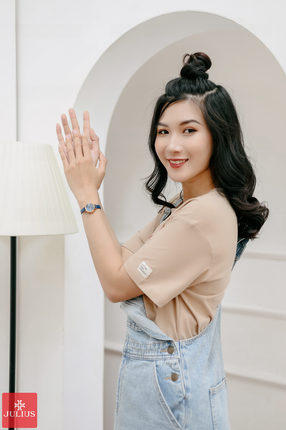 Đồng Hồ Nữ JA-979D Julius Hàn Quốc Dây Da