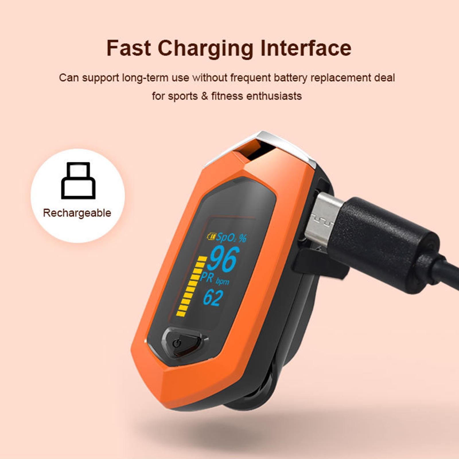 Digital Fingertip Pulse Oximeter One Key Start Mini for Outdoor Sports