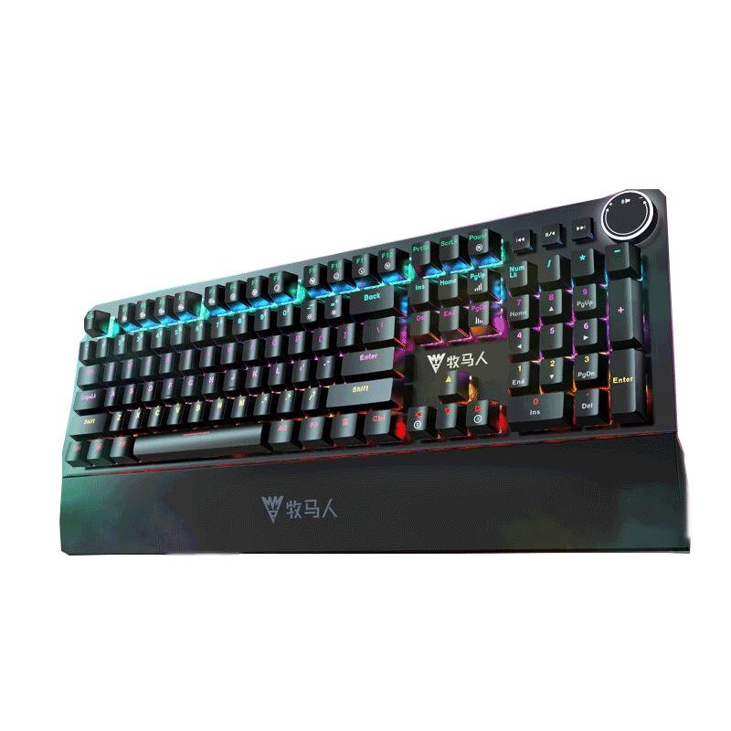 Giá đặc biệt Bộ chuột chơi game có dây bàn phím cơ Wrangler 200 không có máy tính chơi game không hỗ trợ