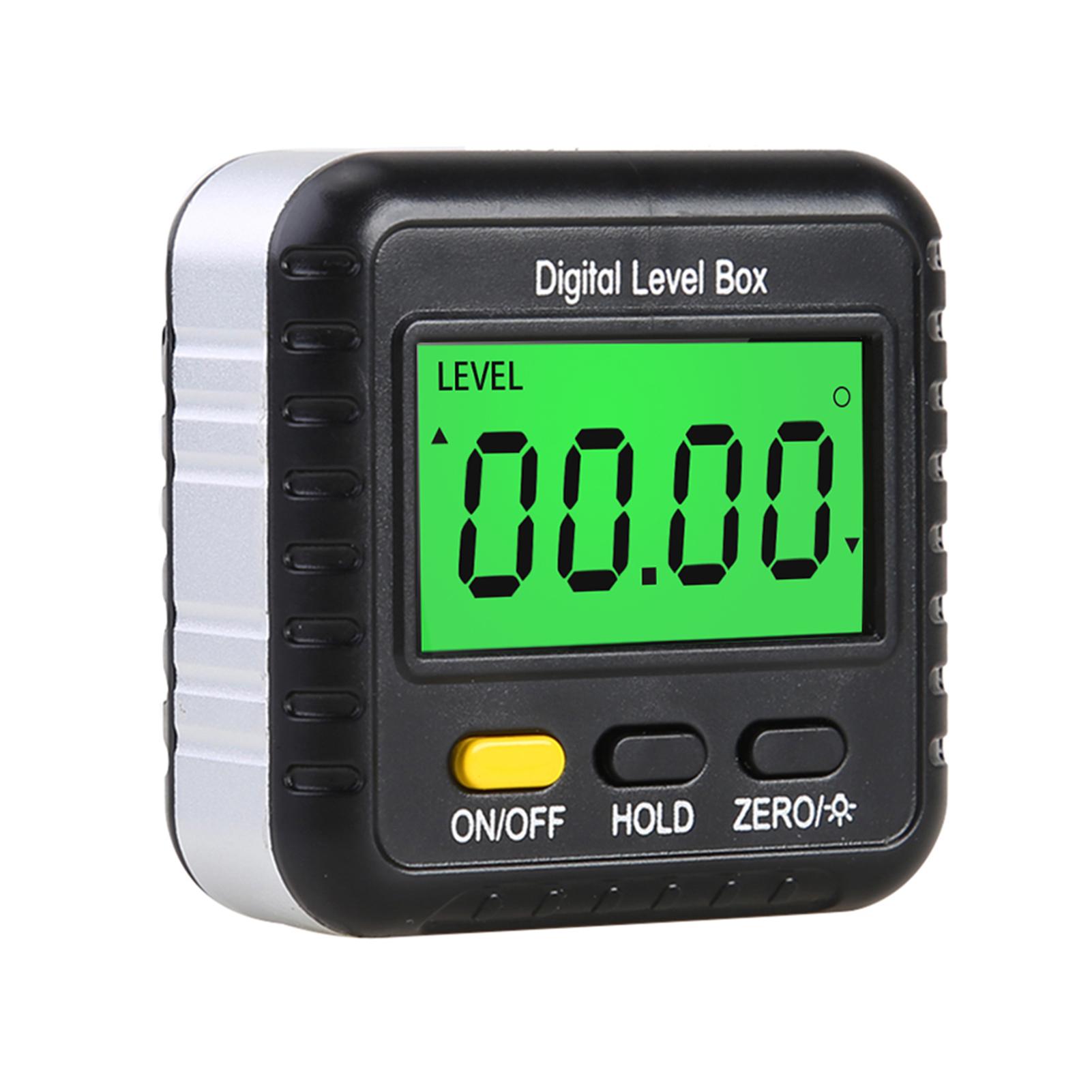 360 Degree Mini Digital Protractor Inclinometer Electronic Digital Level Ruler Angle Ruler Base Precise Measurement