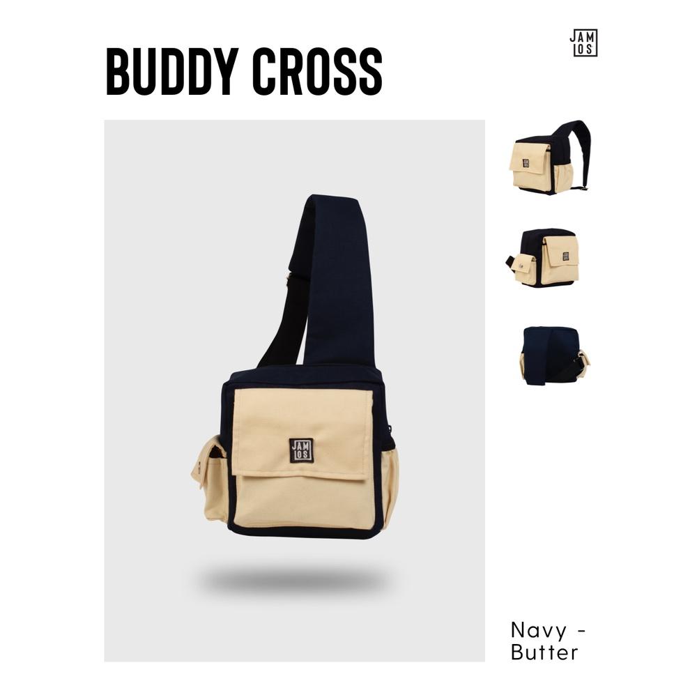 Túi đeo chéo sau lưng trước ngực thời trang đa dụng tiện ích vải canvas Buddy Cross Jamlos