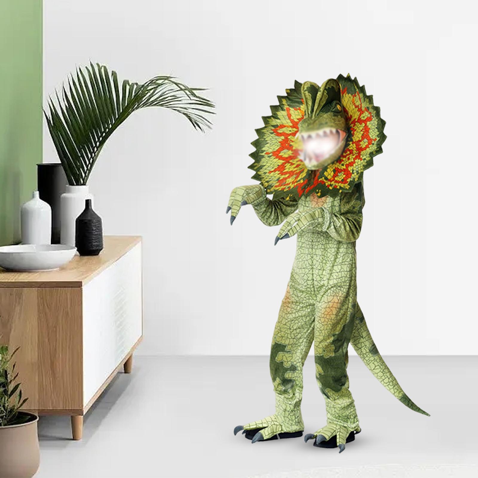 Triceratops Costume Dinosaur Jumpsuit Dinosaur Child Costume for Cosplay Halloween Costumes