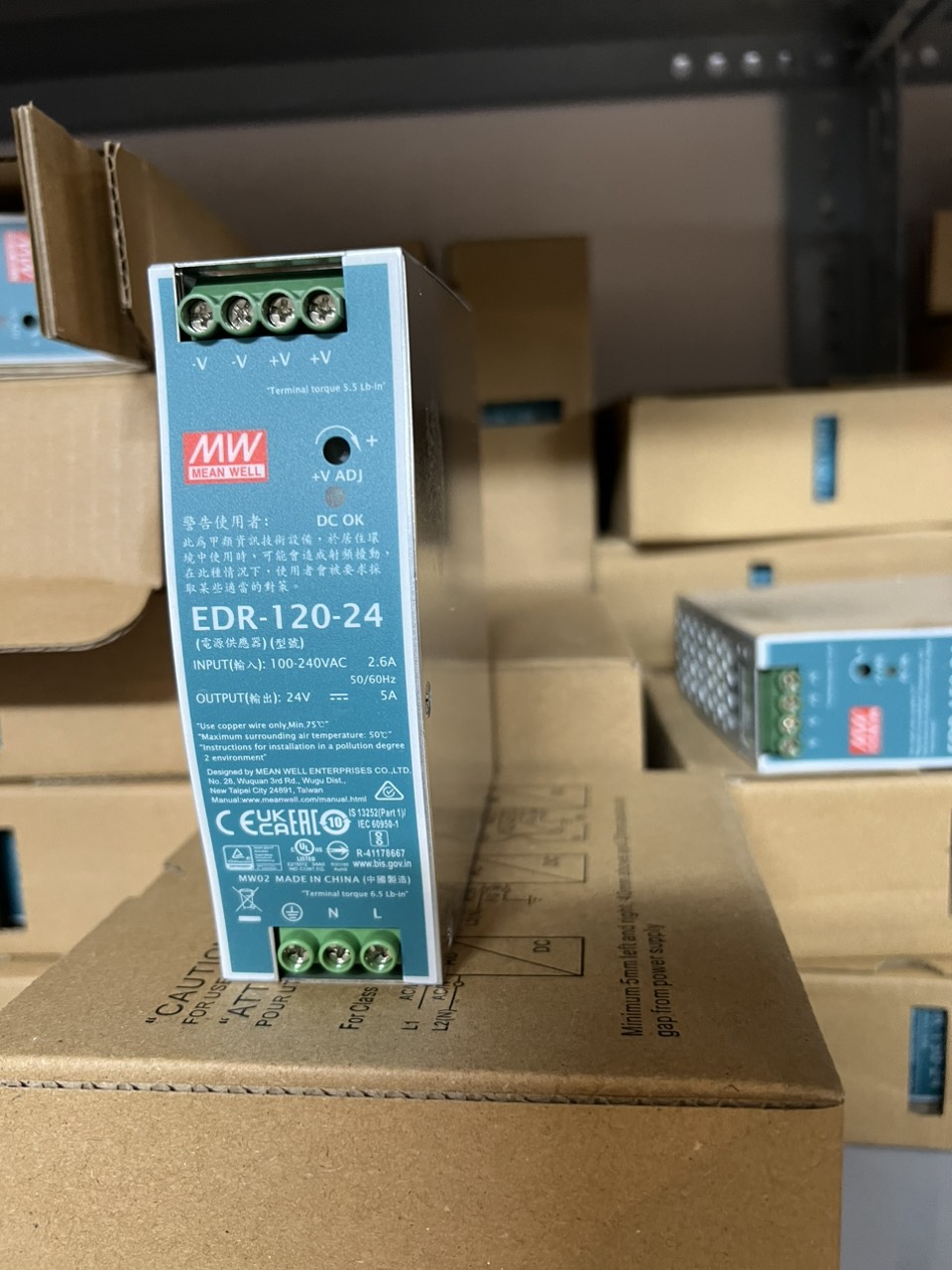 Nguồn DIN Rail EDR-120-48 Meanwell Hàng chính hãng