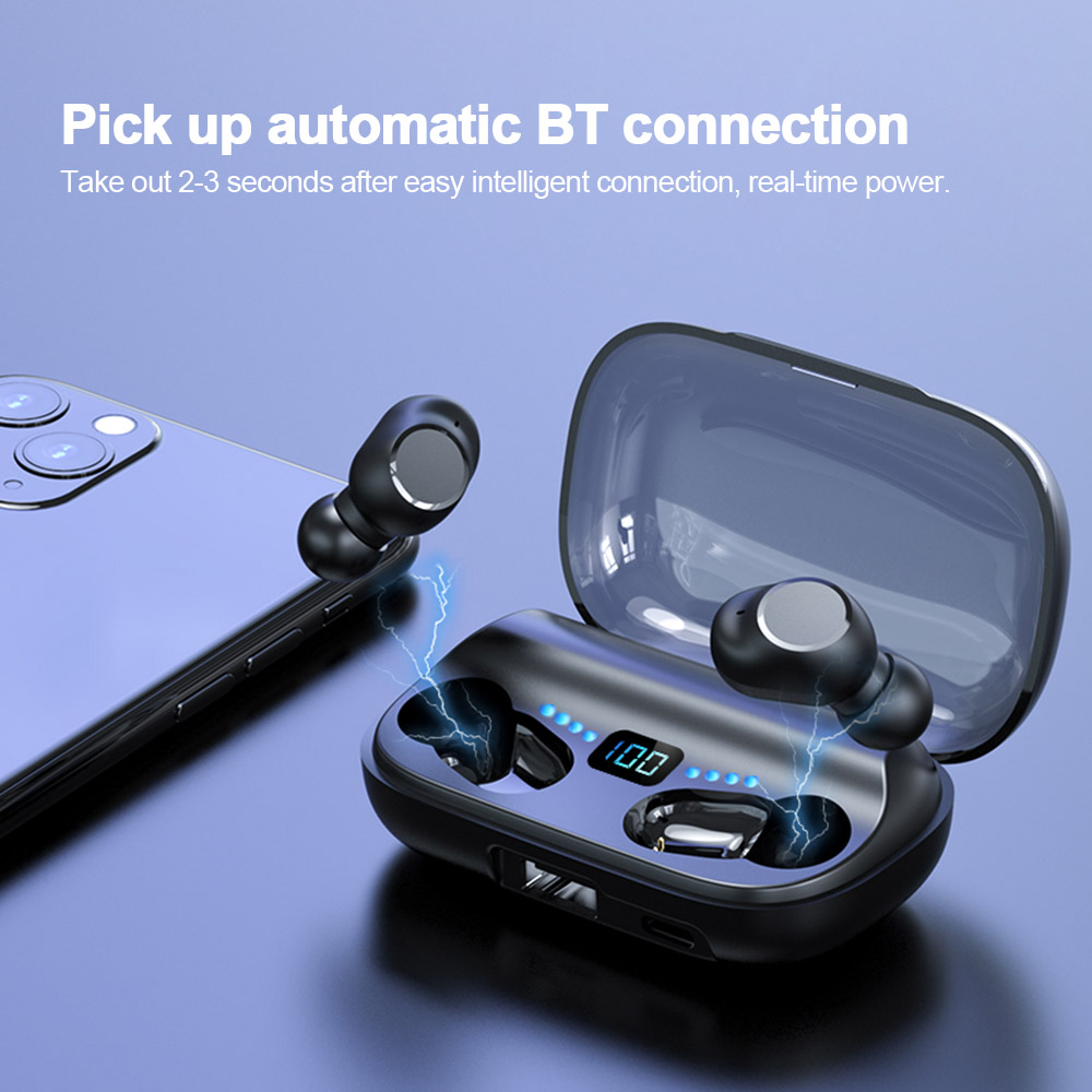 Tai Nghe Thể Thao Không Dây JS2 TWS Bluetooth 5.1 Có Mic Điều Khiển Cảm Ứng Cho Điện Thoại