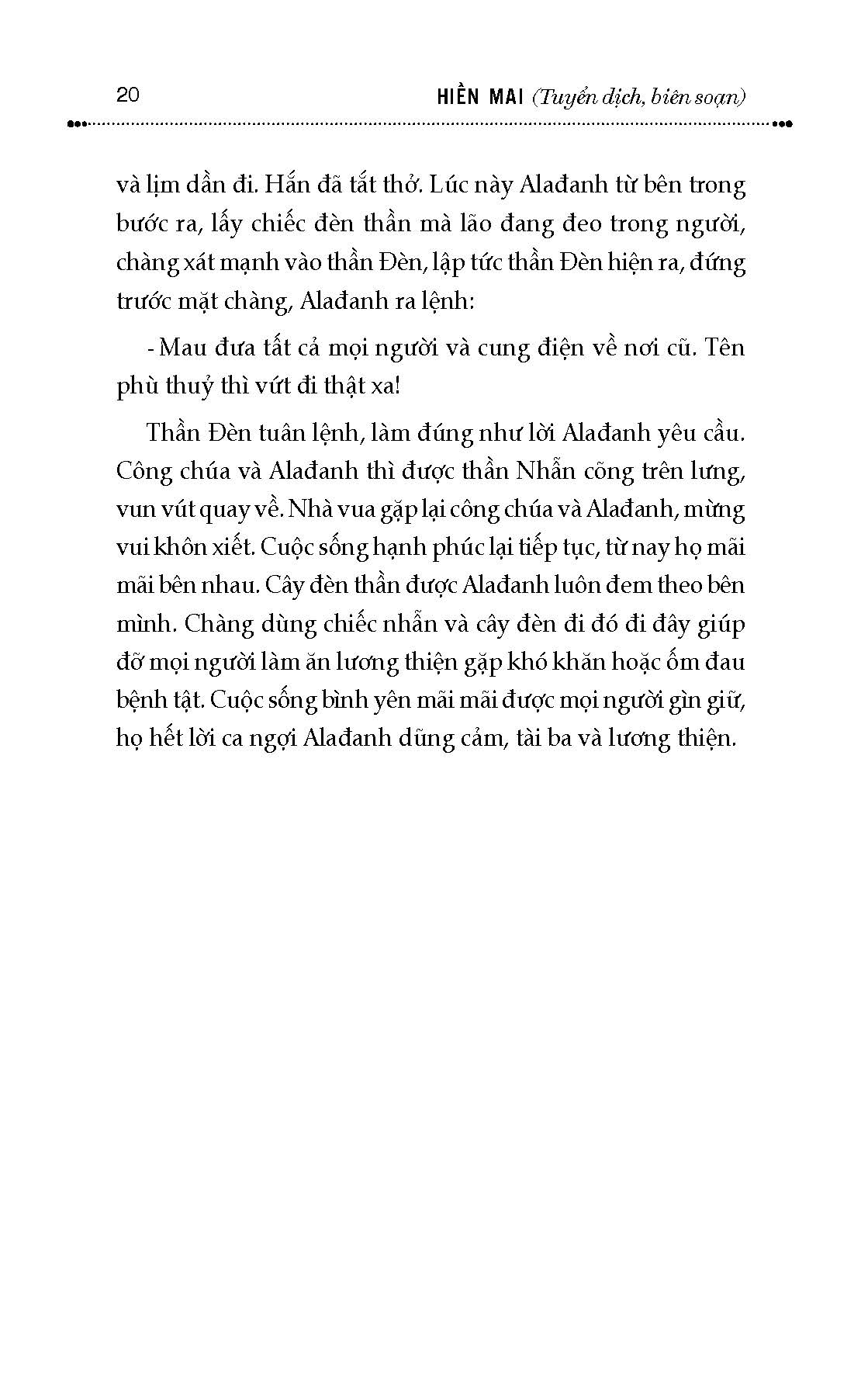 Truyện Cổ Tích Thế Giới Chọn Lọc - Quyển 3: Alađanh Và Cây Đèn Thần