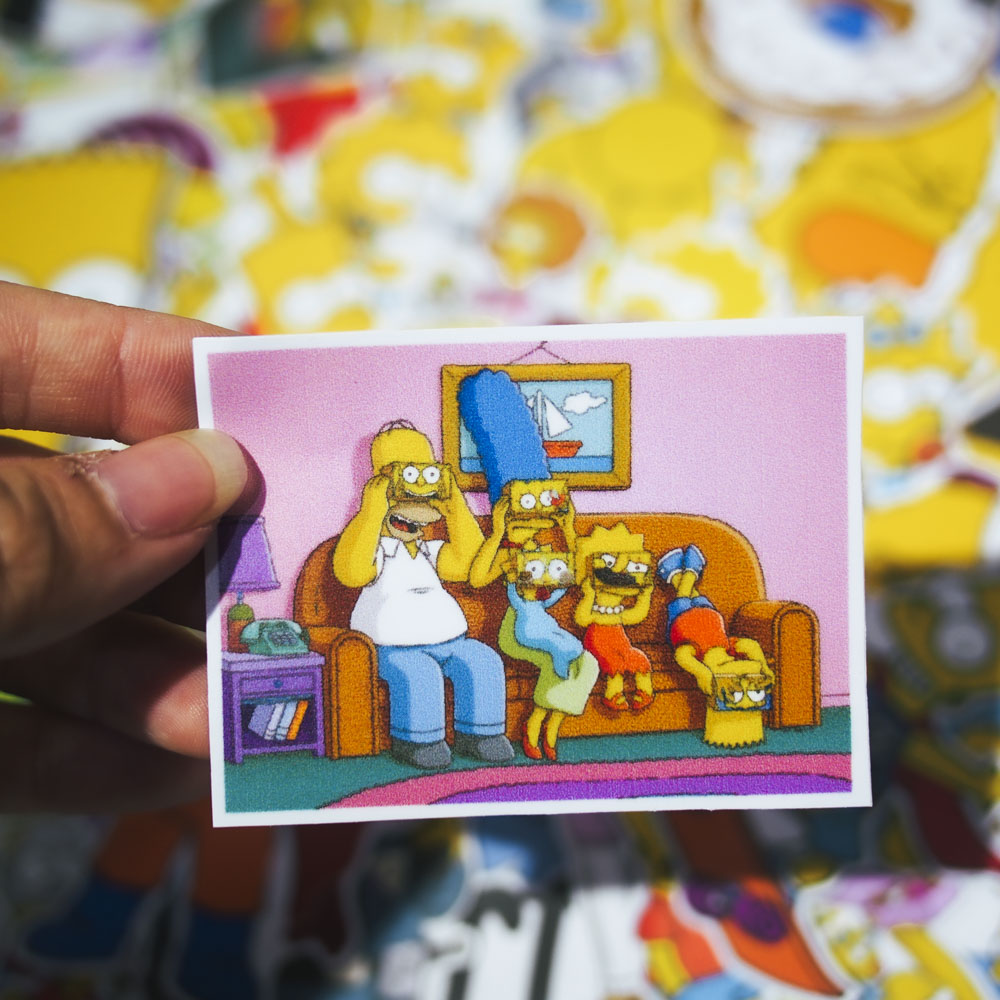 Set 100 sticker hình dán - The Simpsons