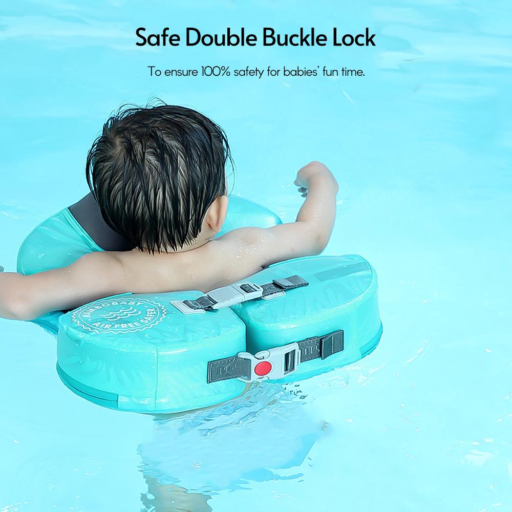 Non-Inflatable Baby Armpit Swim Float Infant Lying Swimming Ring Pool Trainer for 3-10 Months Baby