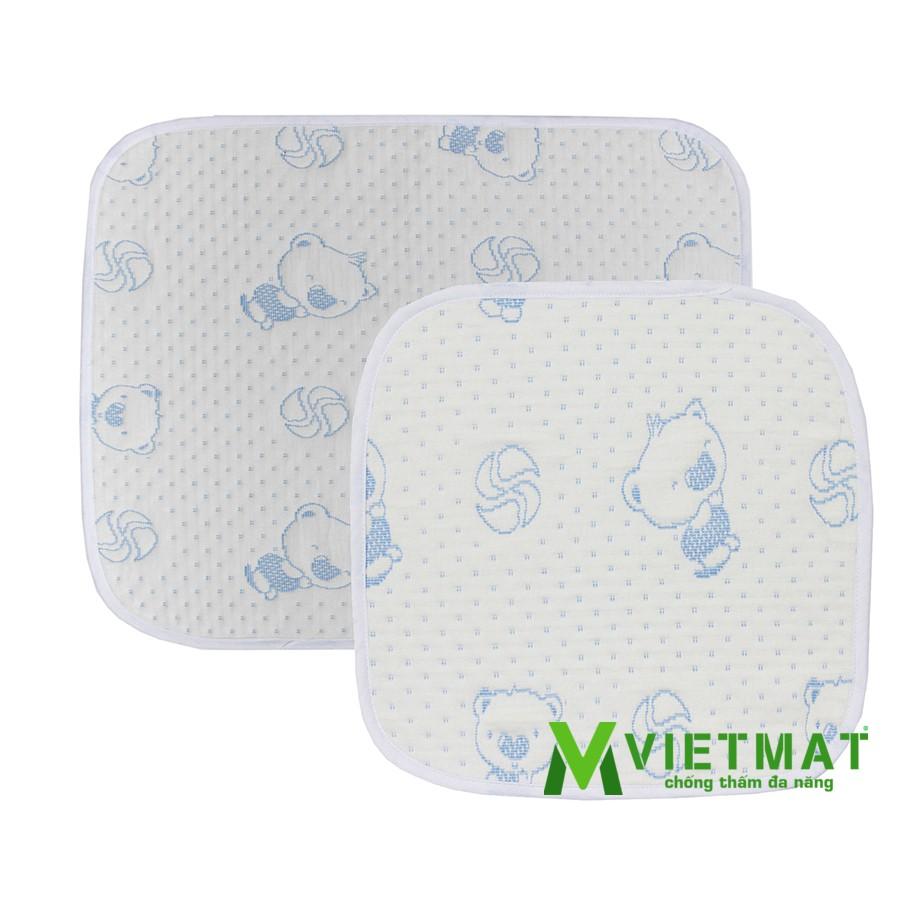 Tấm lót chống thấm cho bé VIETMAT 1 tấm 30x30cm và 1 tấm 40x50cm