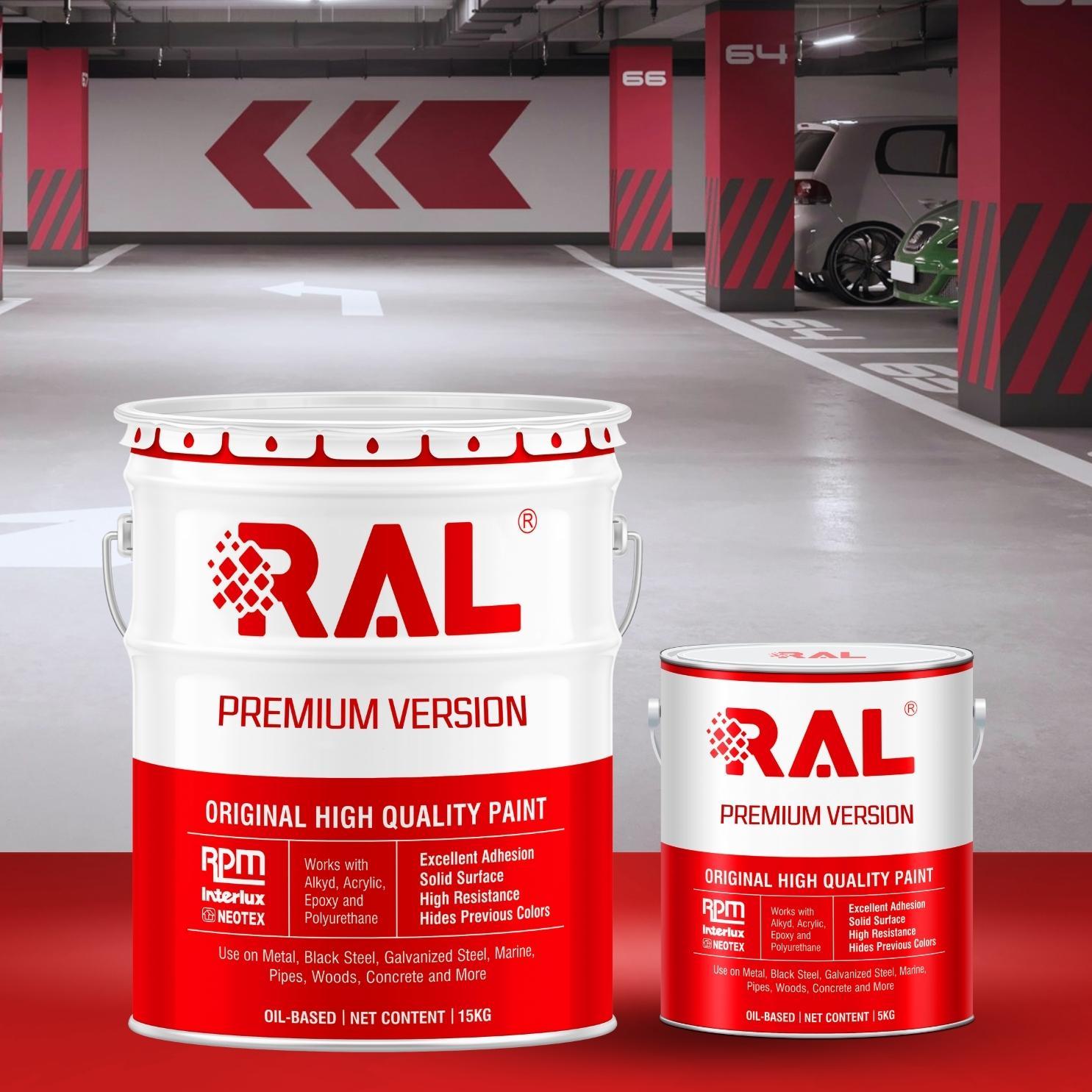 Sơn sàn Garage hệ lăn (trung gian) RAL GARAGE MIO - 5KG