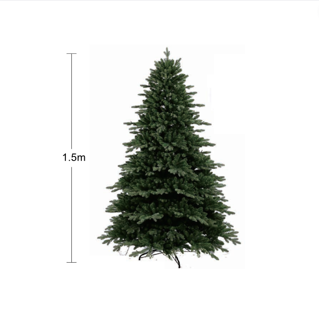 Cây Thông Lá PE Xanh Tán Rộng C23 1.5m loại cây tự động Cây Thông Trang Trí Noel