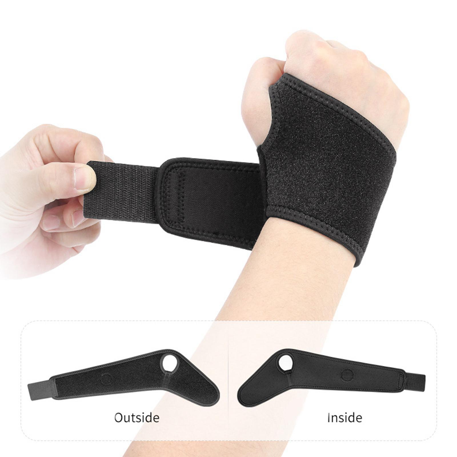 Compression Wrist Band Weight Lifting Elastic Adjustable Strap