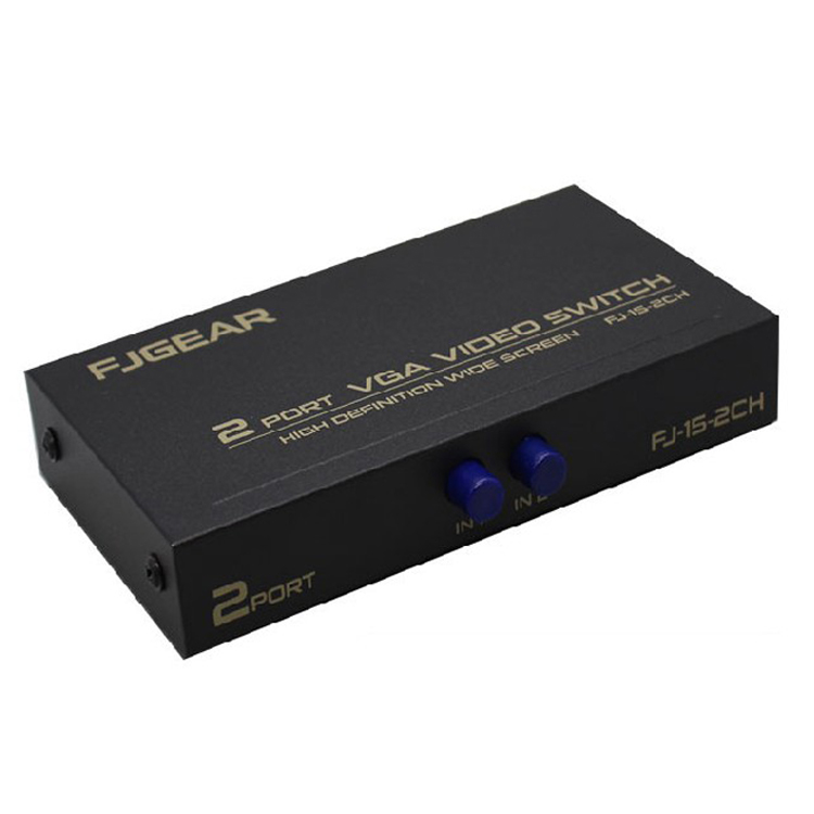 Bộ gộp VGA 2 vào 1 ra FJGEAR (2 Port VGA Video Switch)