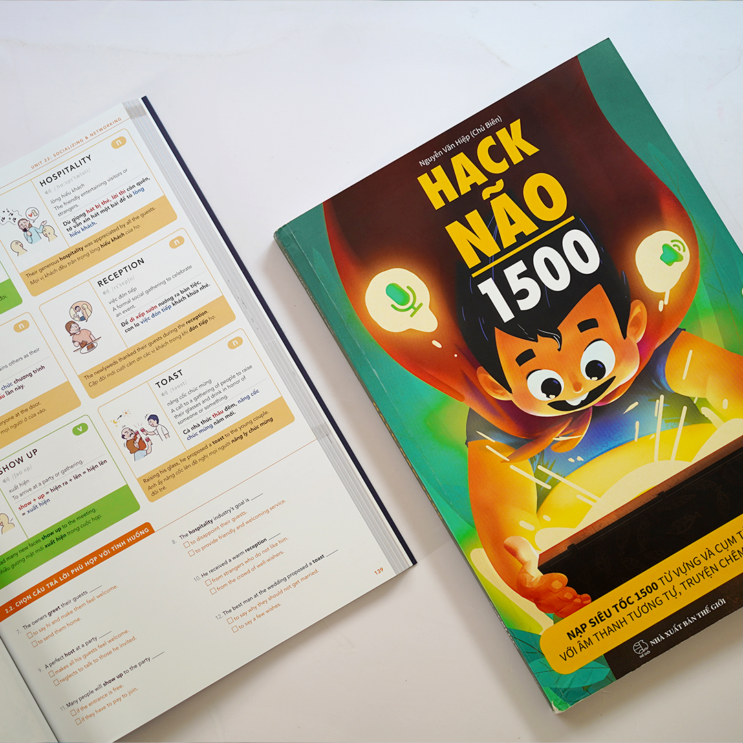Sách - Combo 2 cuốn Hack Não 1500 và Hack Não Plus  + Tặng App Hack Não Pro học phát âm miễn phí