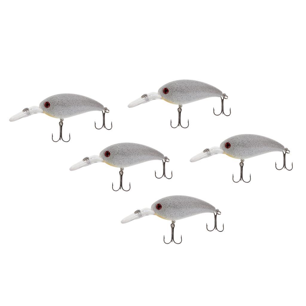 5pcs Minnow Fishing Lures, 3D Eyes Artificial Hard Bait, for Saltwater Freshwater