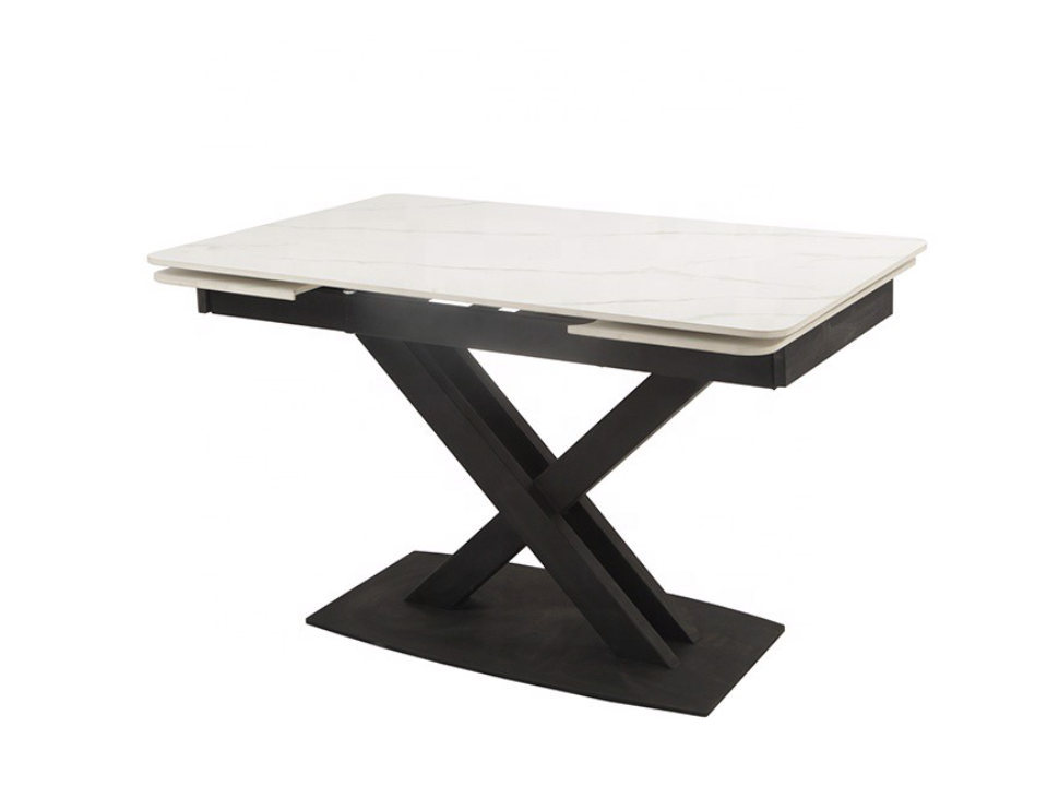 Bàn ăn thông minh kéo dài mặt đá ceramic Juno Sofa chân sắt kích thước 1m4/1m8 x 80 x 75cm