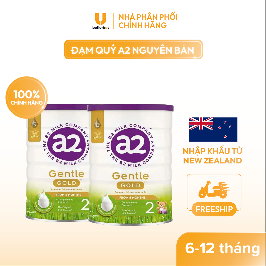 Sữa a2 Milk a2 Gentle Gold Số 2 Lon 800g
