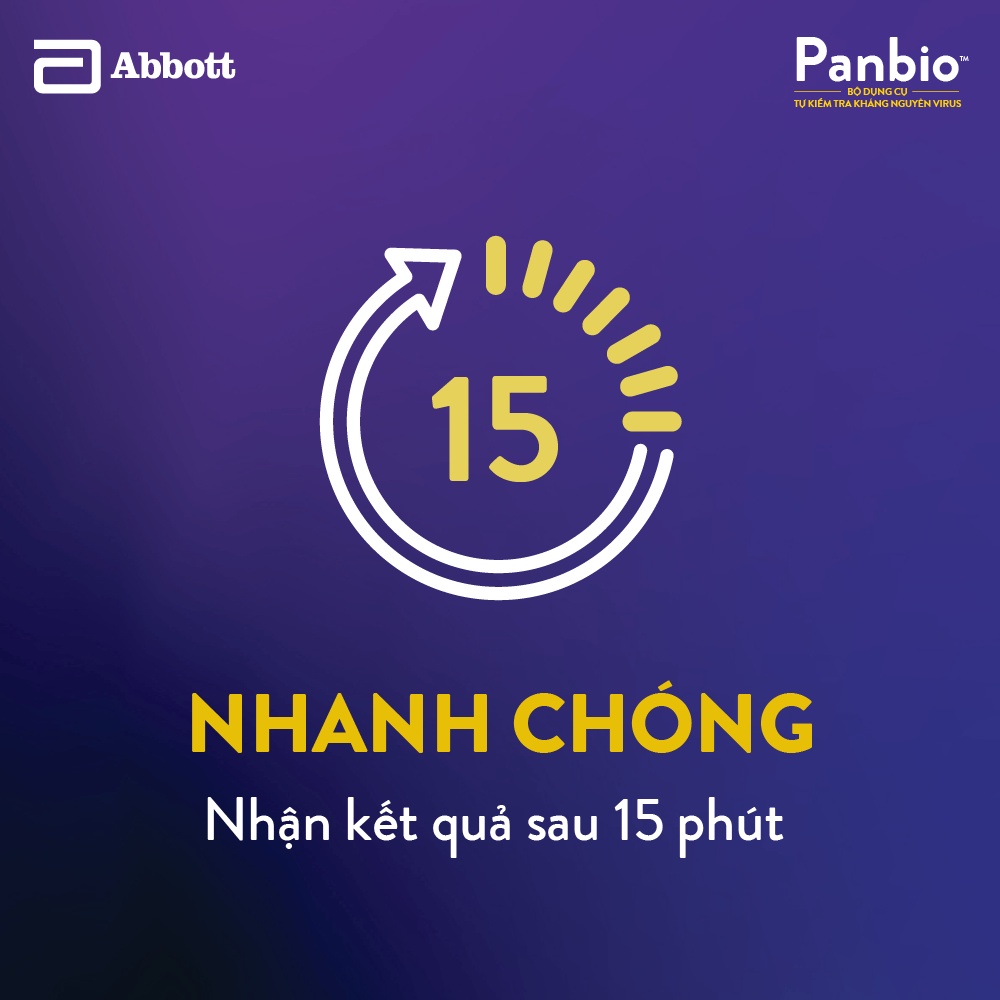 Abbott Panbio Bộ dụng cụ xét nghiệm nhanh - Hộp 4 que test