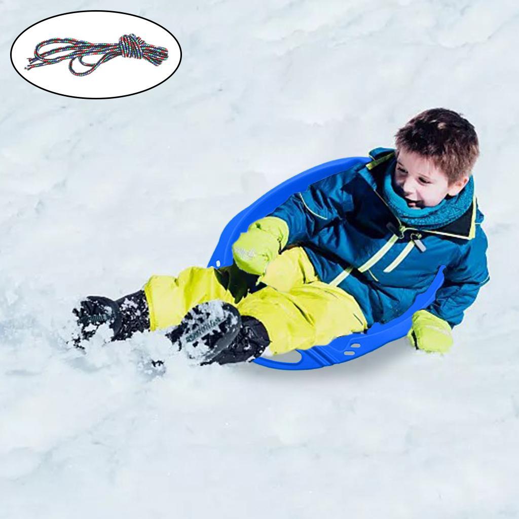 Snow Sled Sledge Skiing Toboggan Board Outdoor Luge Sports Game Kids