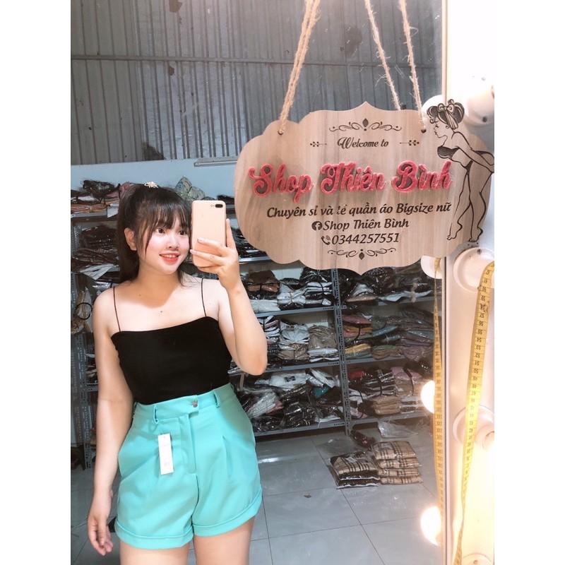 Quần short cạp cao