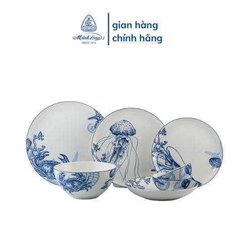 Bộ Chén Dĩa Sứ Minh Long 9 Sản Phẩm - Đại Dương