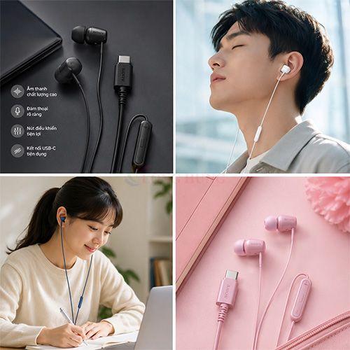 Tai nghe có dây Sony IER-EX15C - Hàng chính hãng