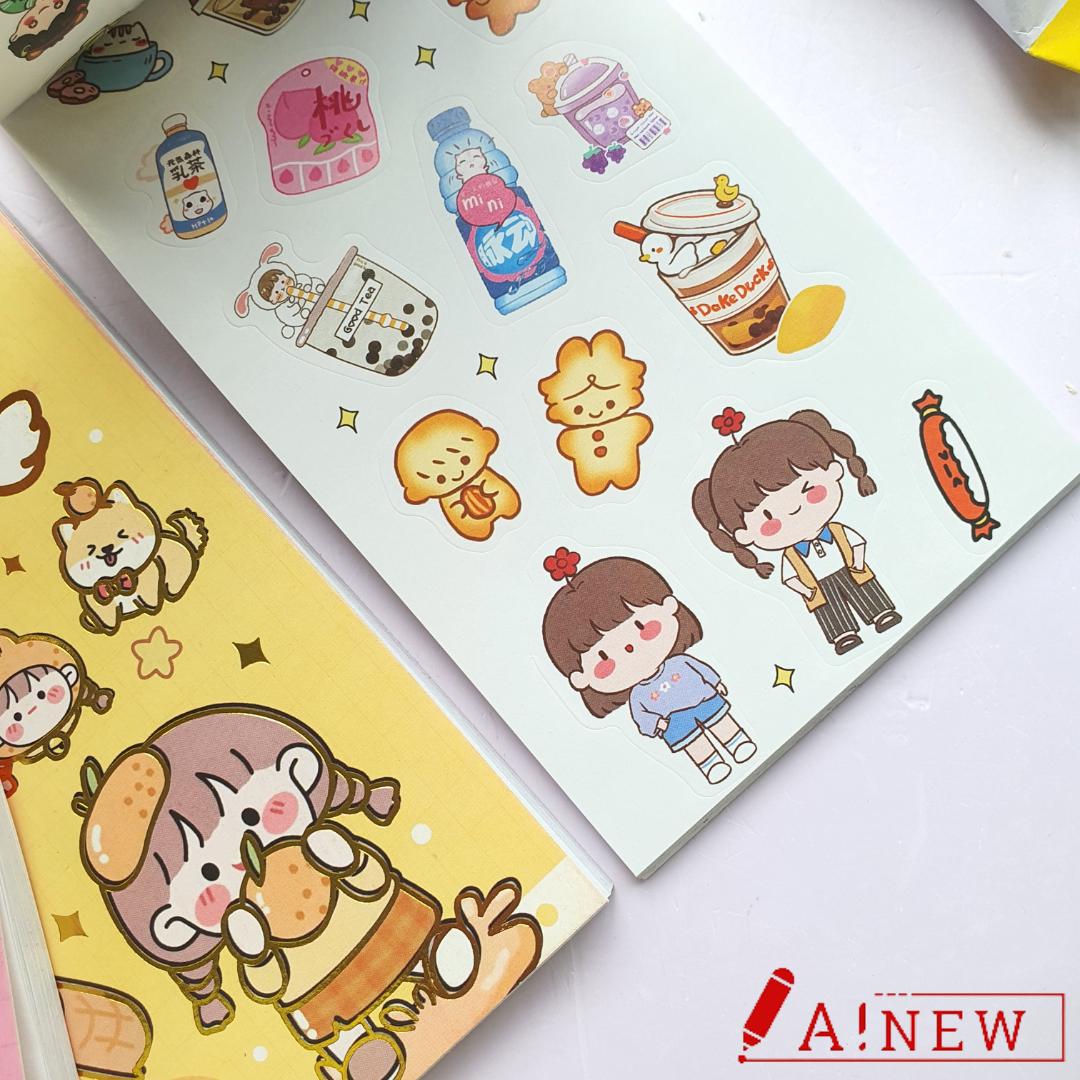 Sổ sticker mini – Hình dán 24 tờ nhiều mẫu