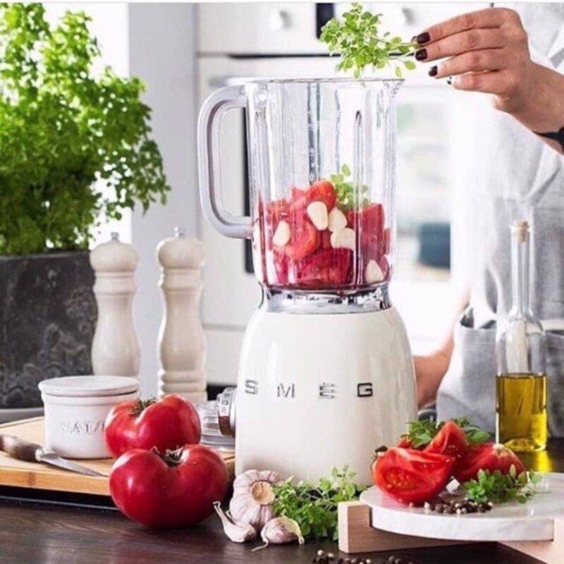 Máy Xay Sinh Tố Đa Năng Smeg, Máy Xay Sinh Tố Smeg BLF01, Smeg Blender, 1.5L, 4 Tốc Độ, Phong Cách Cổ Điển, Nhập Đức