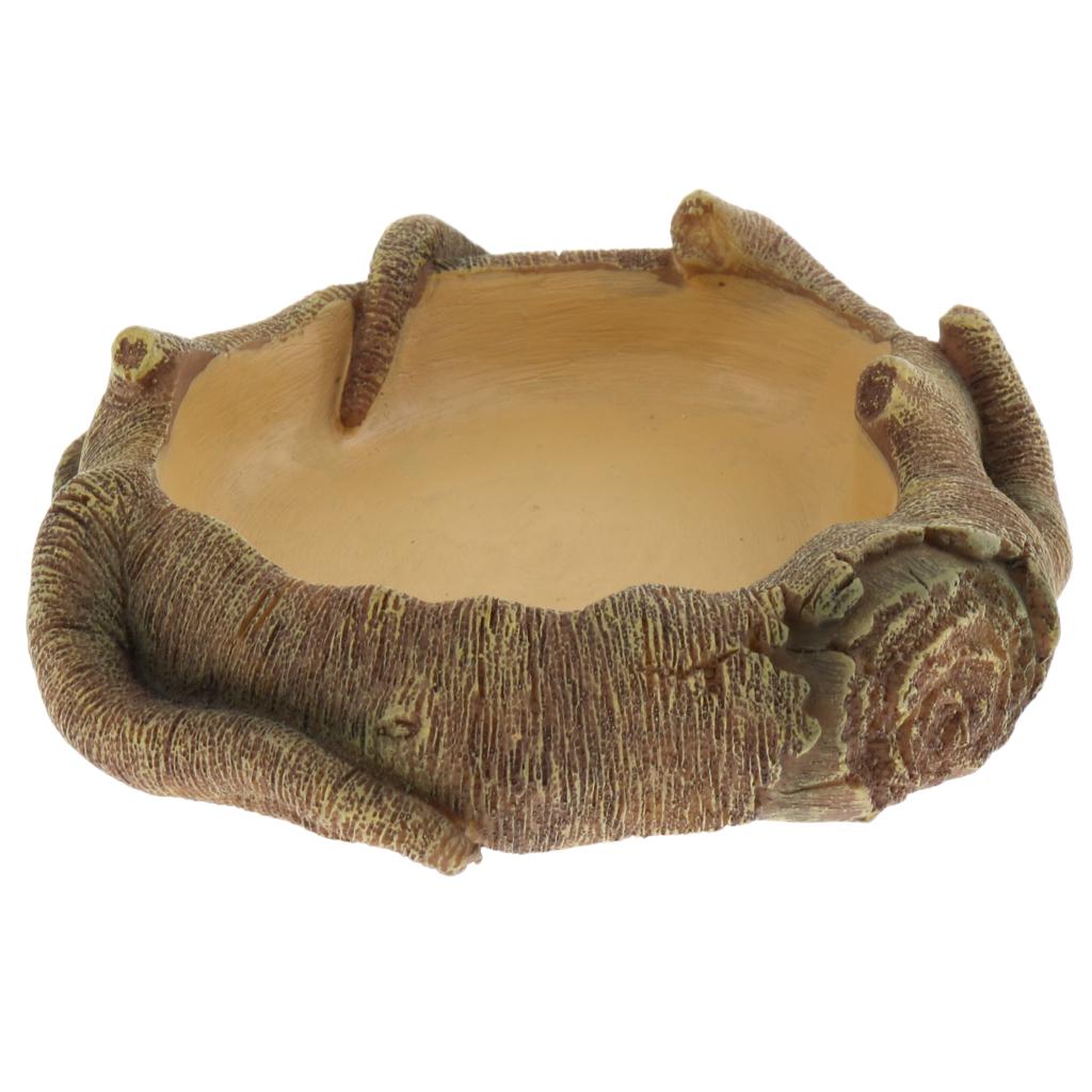 Reptile Terrarium Drinking Basin Pet Reptile Feeding Bowl Food Water Dish 1