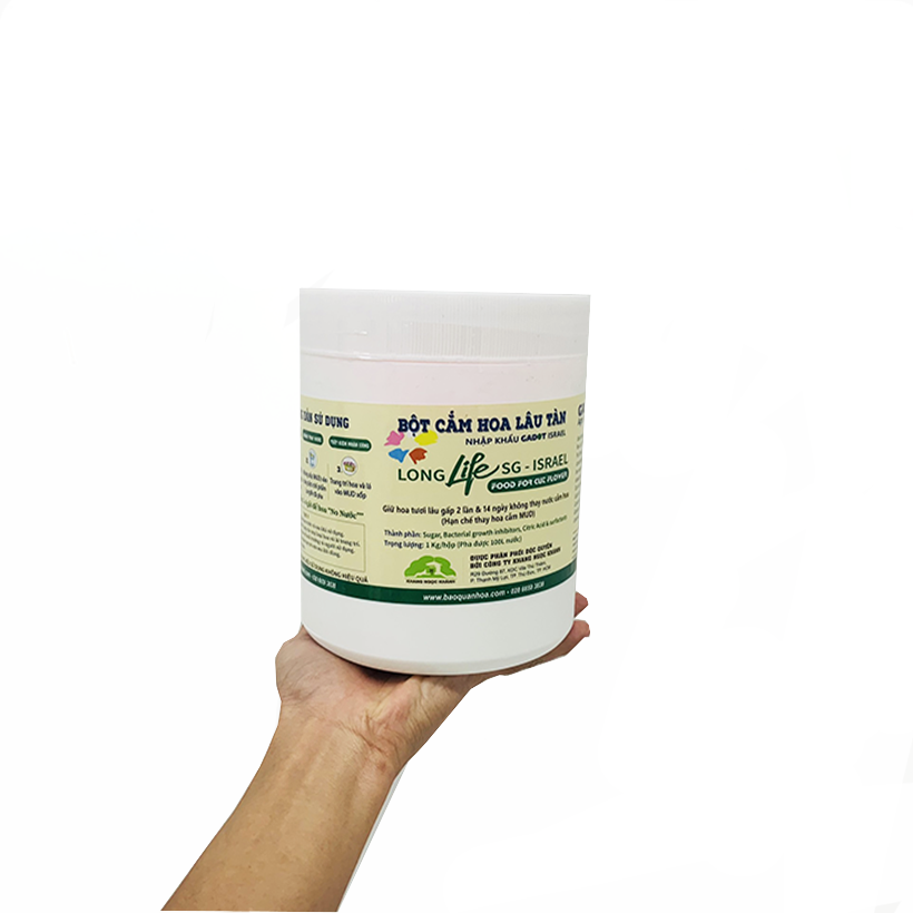 Bột cắm hoa Longlife dành cho shop hoa, Florist dưỡng hoa tại shop hoa, chuyên dùng cắm bình và mút xốp giữ hoa tươi lâu gấp 2 lần và 14 ngày không thay nước mới
