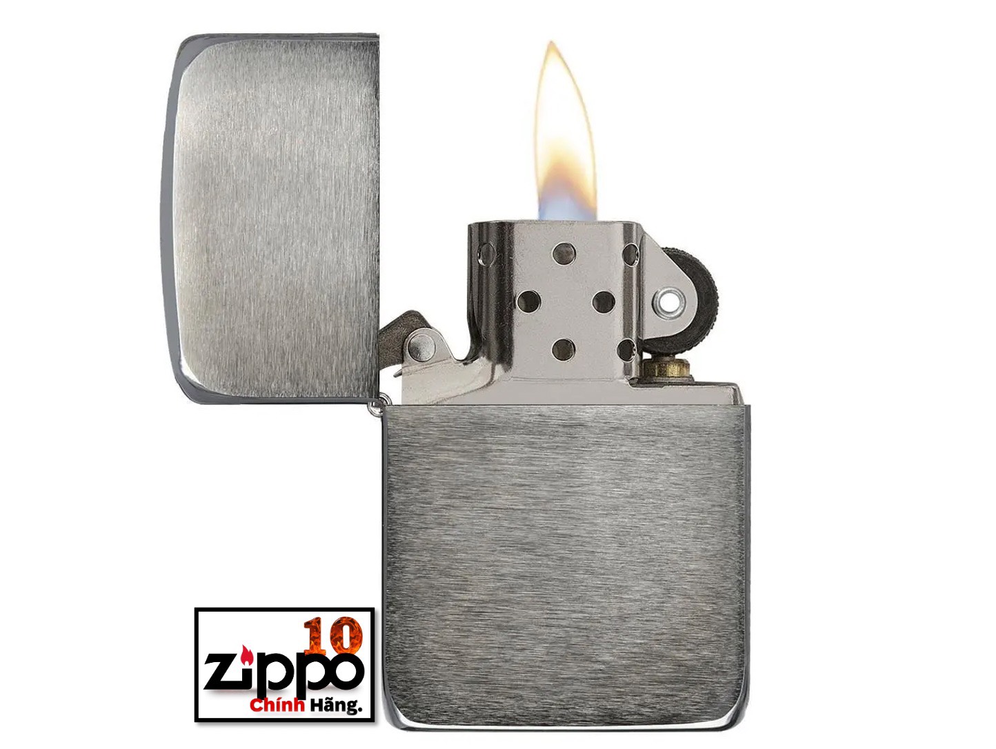 Bật Lửa Zippo 1941 Replica Black Ice (Dark Chrome) sku: 24096 - Chính hãng 100%