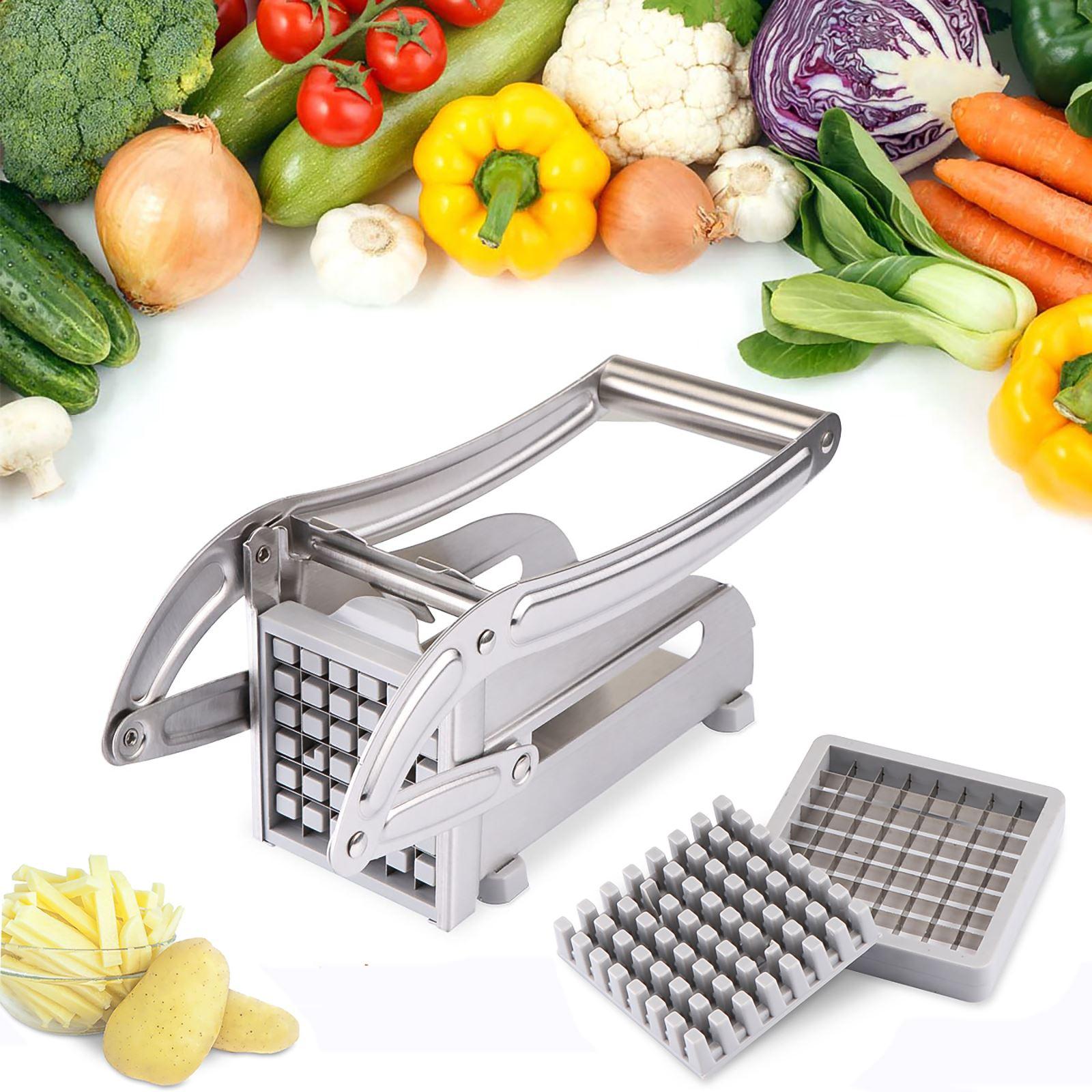 Đồng Hồ Nam Dây Thép Không Gỉ Pháp Chiên Khoai Tây Cắt Máy Thái Mô Tô Thùng Cho Dưa Leo Rau Củ Cà Rốt Vật Dụng Nhà Bếp