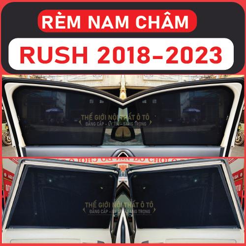 Rèm che nắng nam châm Xe Toyota Rush Bộ 4 tấm chắn nắng chuẩn form xe, nam châm hút mạnh