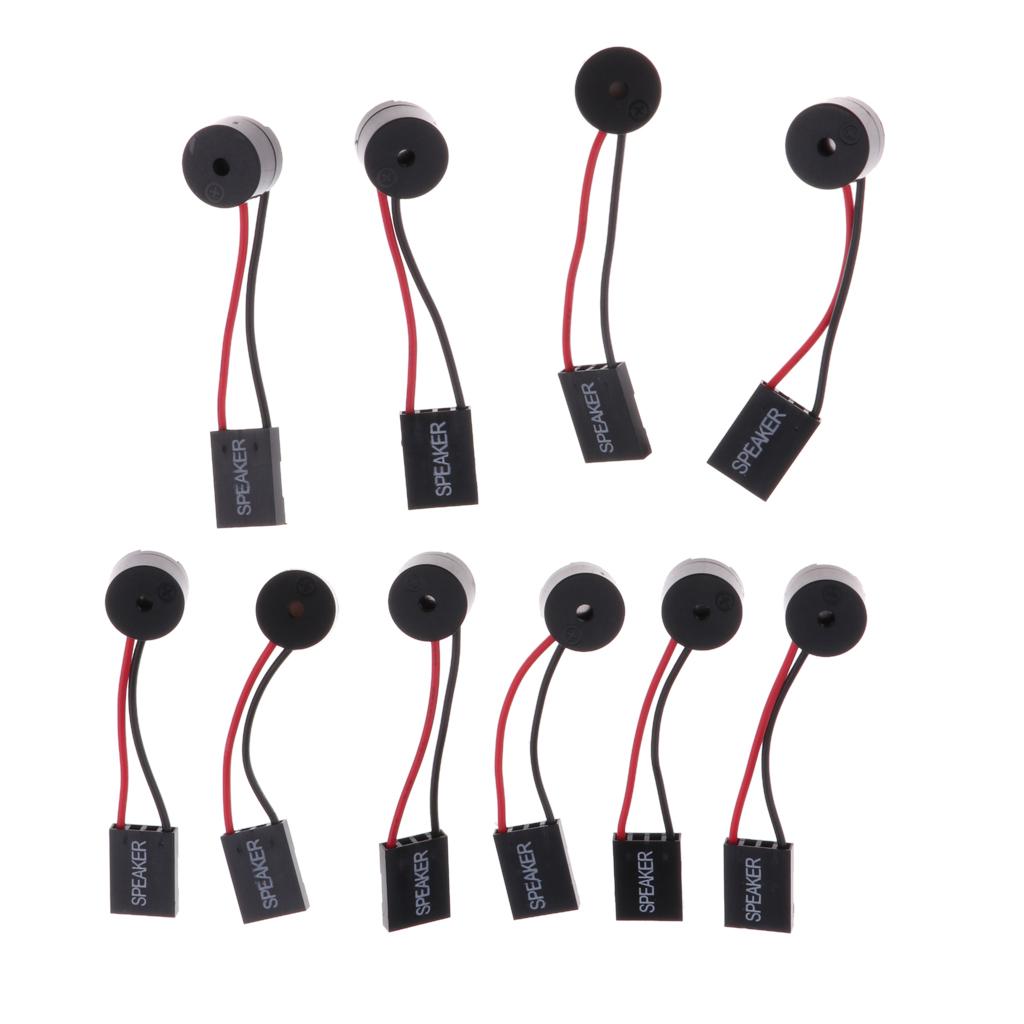 10Pcs Motherboard PC Internal Speaker Buzzer Computer Case Buzzer Beep Alarm