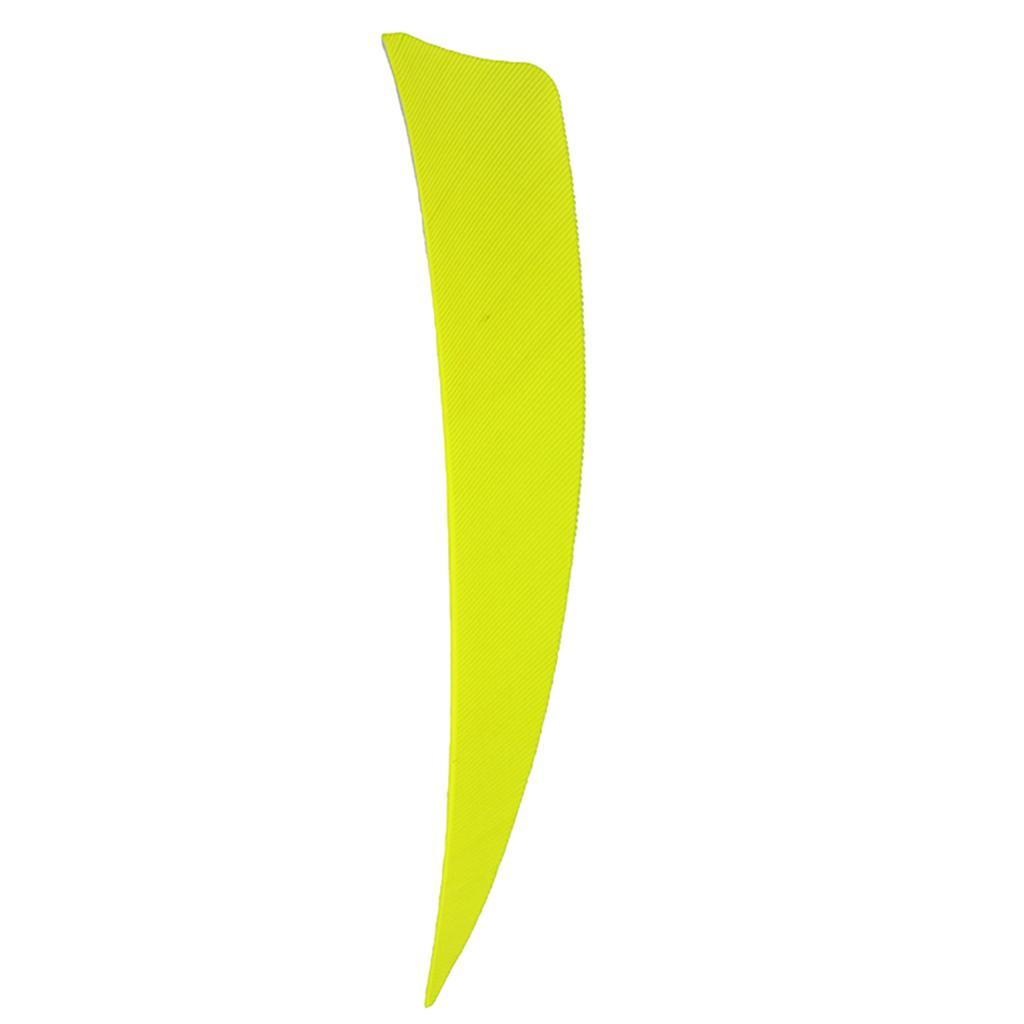 2-6pack 12 Pieces 4 Inch Archery Arrow Feathers Fletchings Vanes Fluorescent
