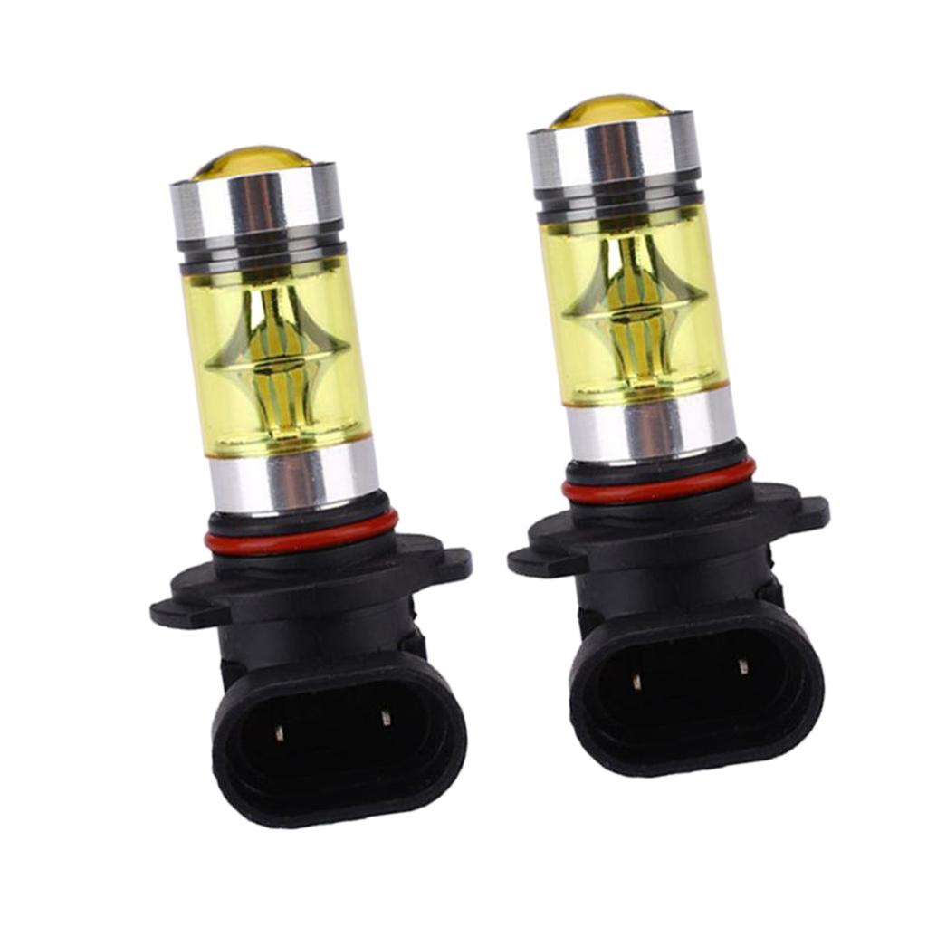 2x H10 9145 Yellow 2323 20-SMD LED 4300K Headlight DRL Fog Light Bulb Lamp